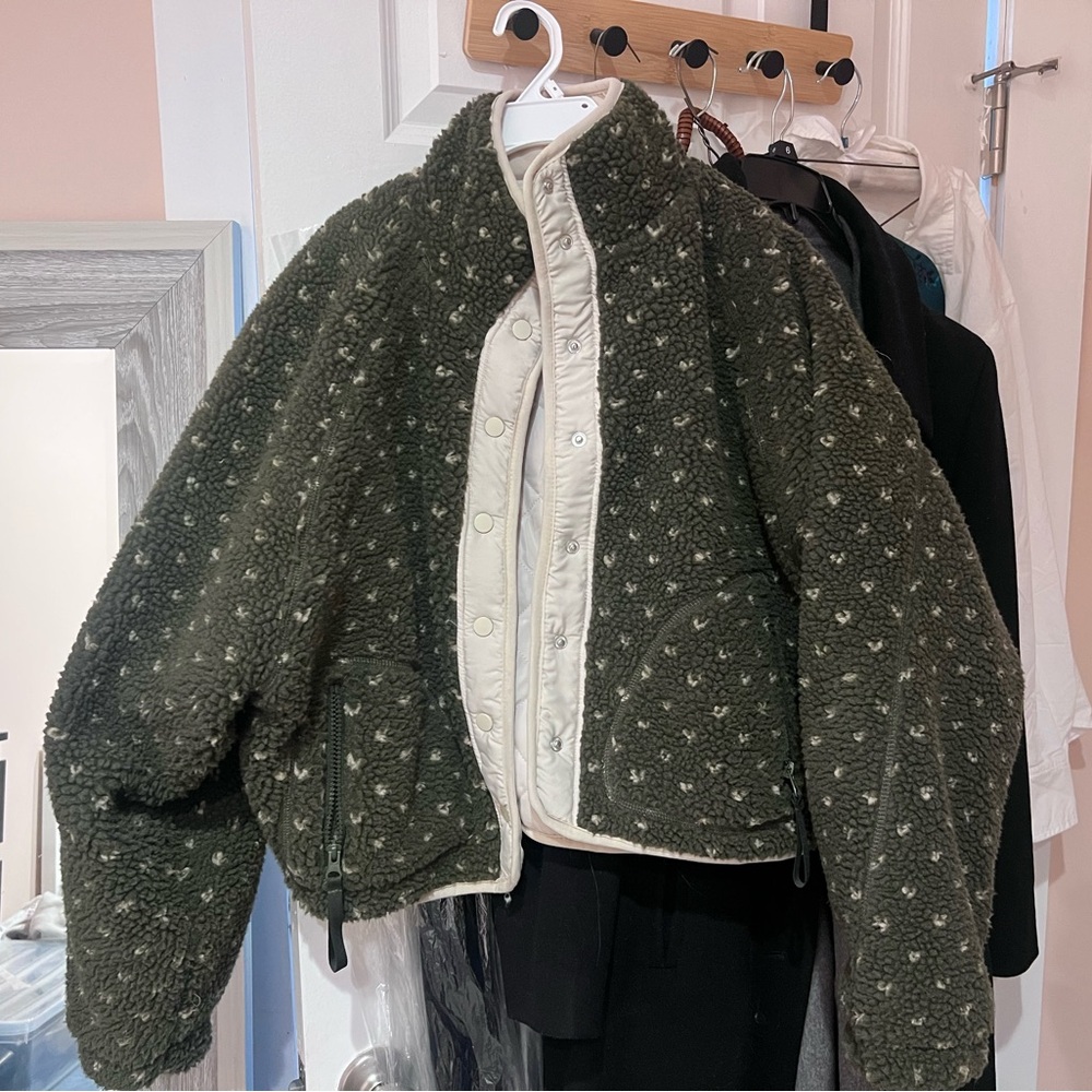 Blank NYC Crop Teddy Jacket